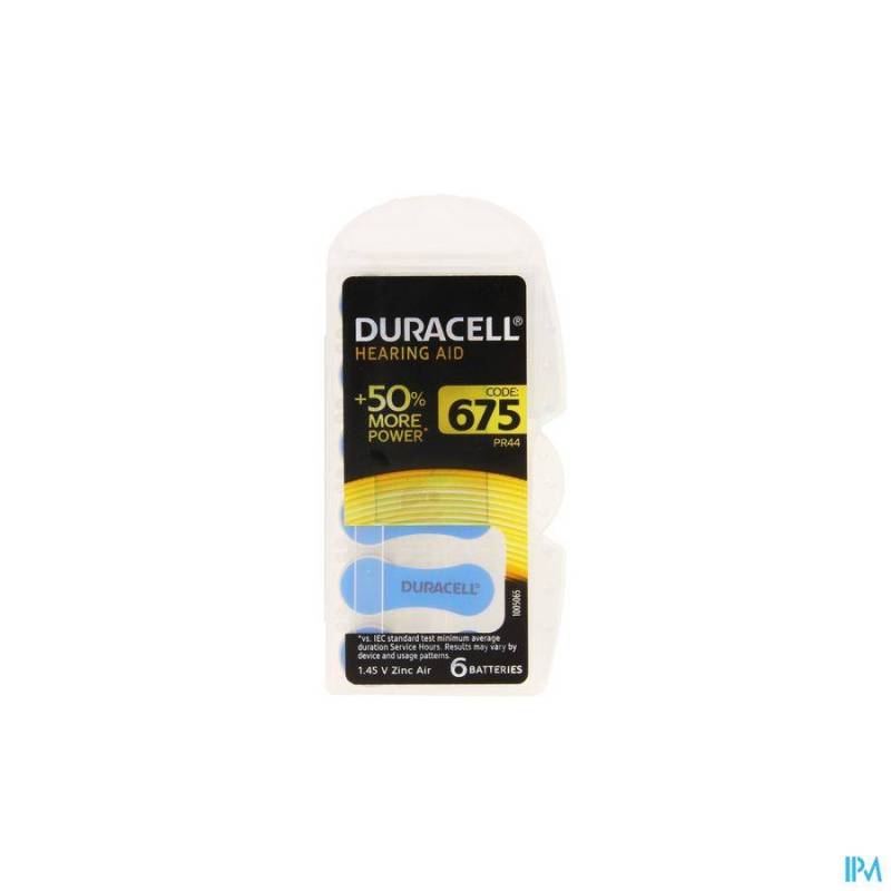 Duracell Easytab Hoorbatterij Da675 6 Blauw