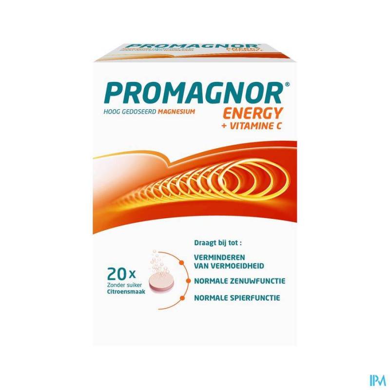 Promagnor Energy + Vit C Bruistabletten 2x10