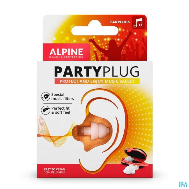 ALPINE PARTY PLUG BOUCH. OREILLE TRANSP. NEW 1P