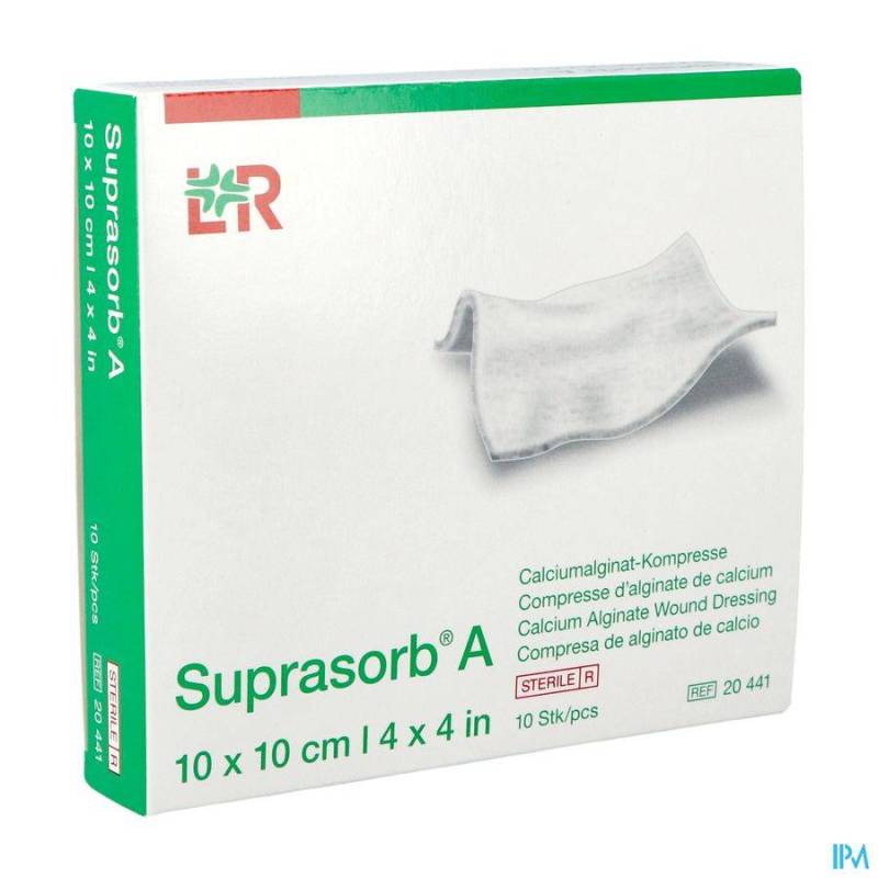 SUPRASORB A CP STERIL 10X10CM 10 20441