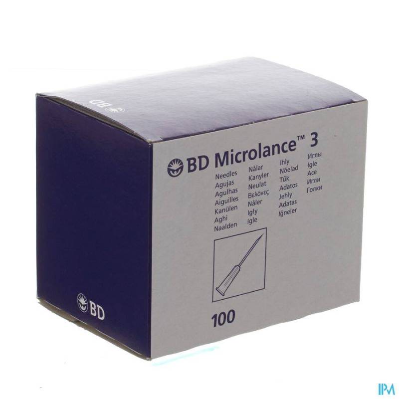 BD MICROLANCE 3 AIG.21G 1 1/2 RB 0,8X40MM VERT 100