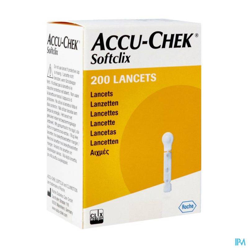 ACCU CHEK SOFTCLIX LANCET 200 3307484001