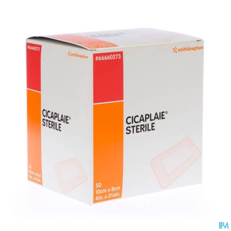 CICAPLAIE PANS STERILE 10,0CMX 8CM 50 66660273