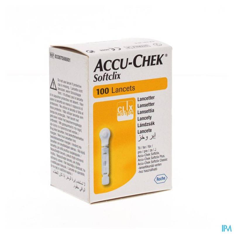 ACCU CHEK SOFTCLIX LANCET 100 3307506001