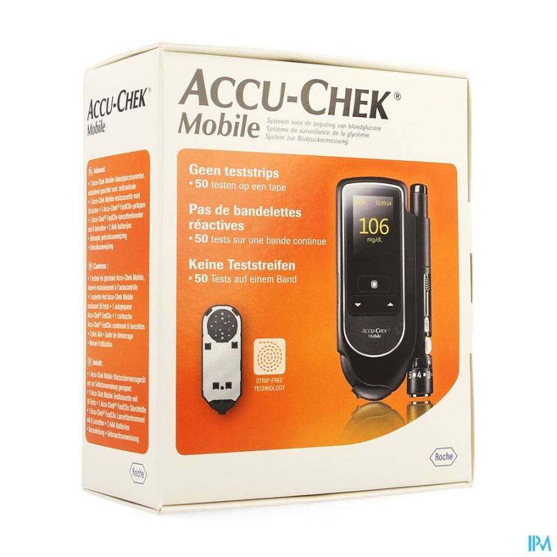 Accu Chek Mobile Startkit (50tests+meter+prikker)