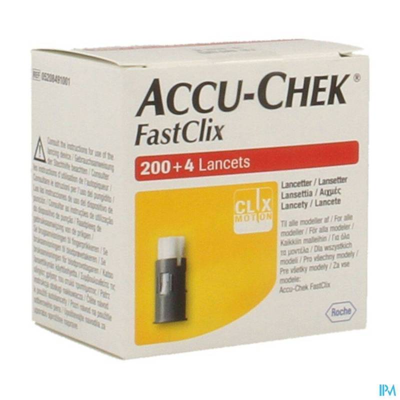 ACCU CHEK MOBILE FASTCLIX LANCETS 34X6 5208491001