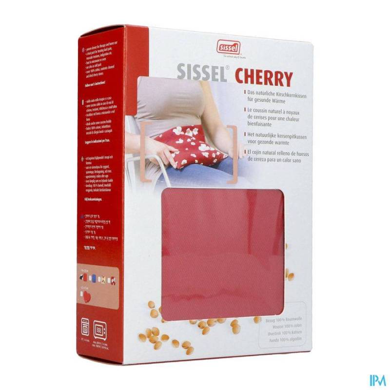 SISSEL CHERRY COUSSIN NOYAUX CERISE 23X26CM ROUGE