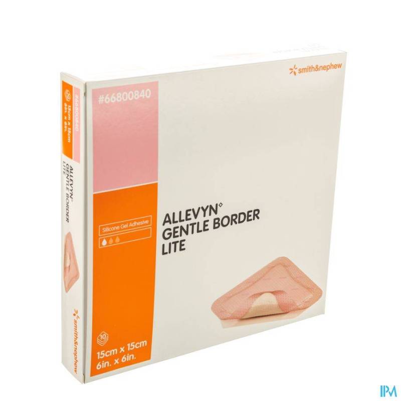 ALLEVYN GENTLE BORDER LITE 15,0X15,0CM 10 66800840