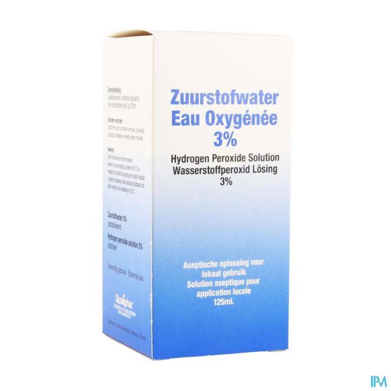 EAU OXYGENE 3% QUALIPHAR 125ML