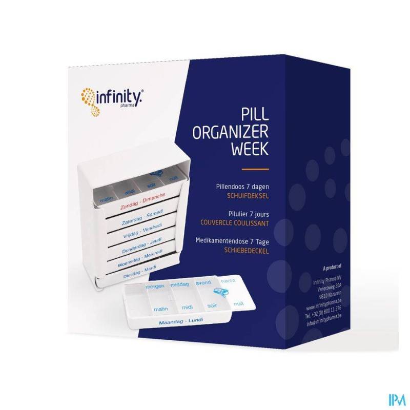 PILL ORGANIZER SCHUIFDEKSEL