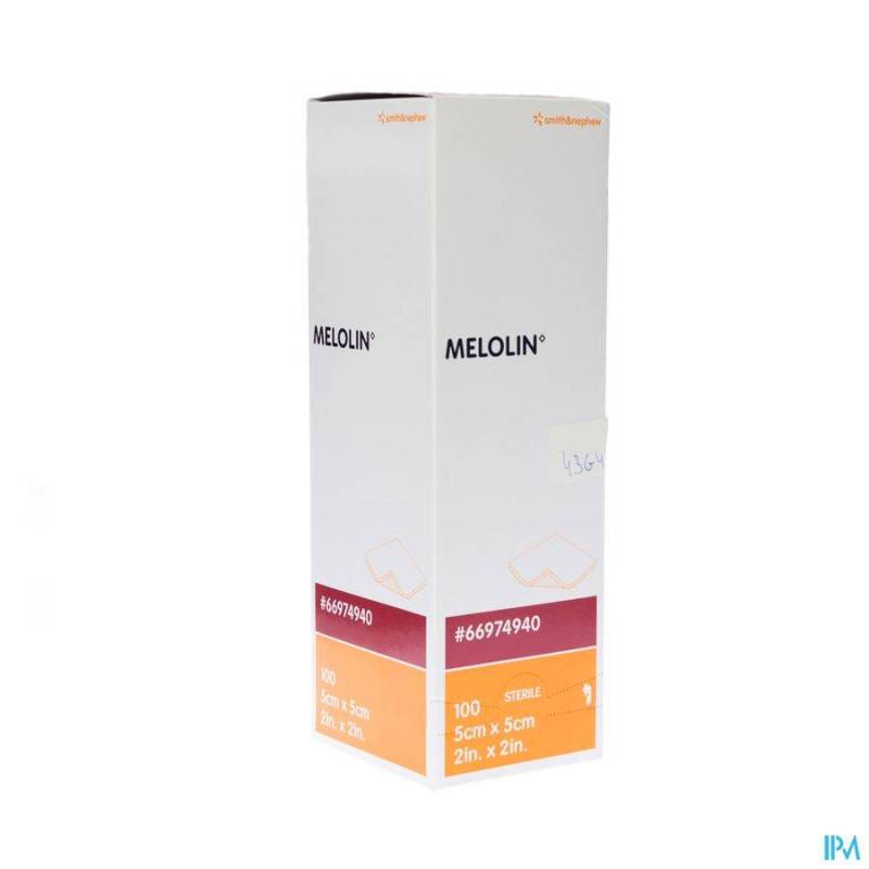 Melolin Kp Ster 5x 5cm 100 66974940