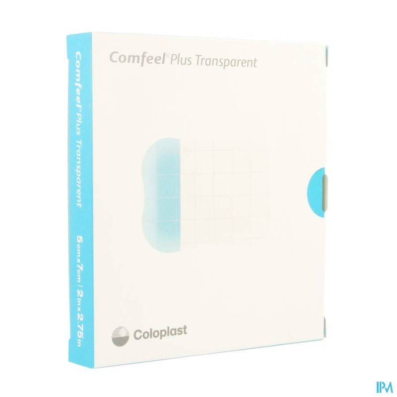 COMFEEL PLUS PLAQUES TRANSP 5X 7CM 10 33530