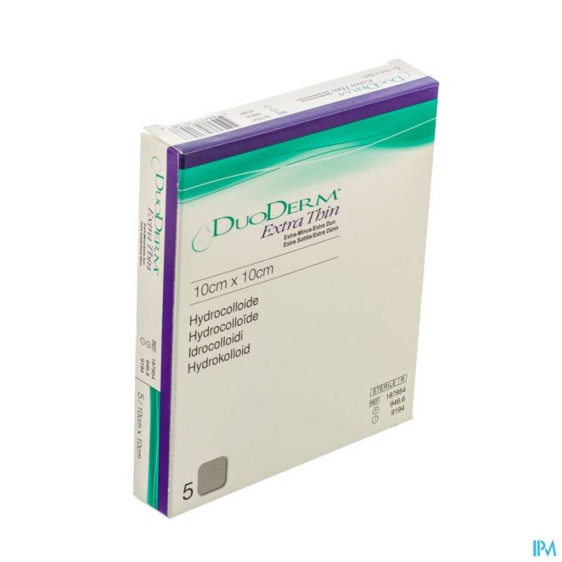 Duoderm Extra Dun Verband 10cmx10cm 5 Stuks