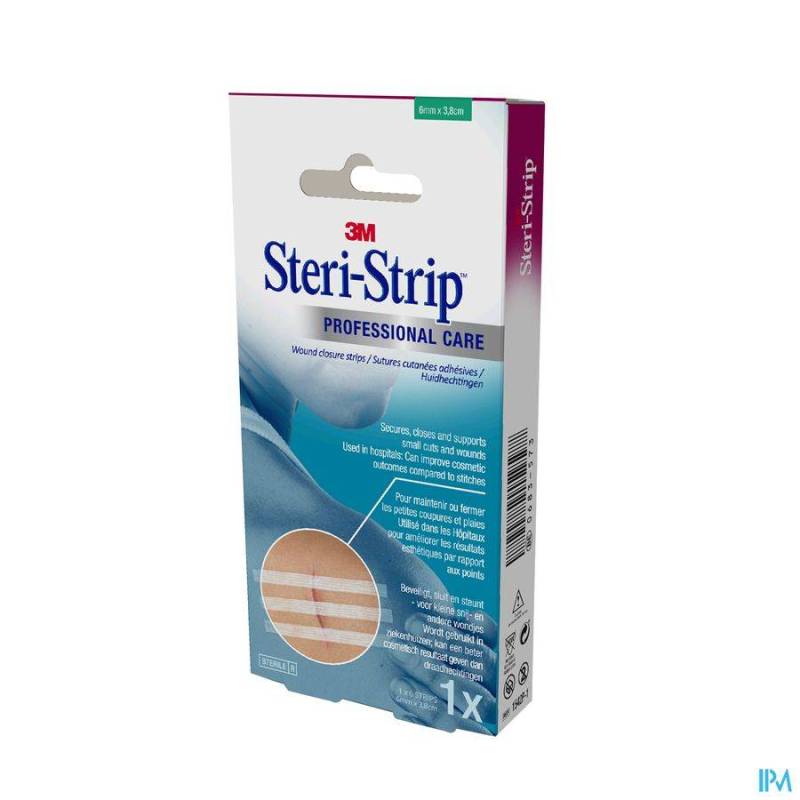 STERI-STRIP 3M STER 6,0MMX 38MM BTE 1X 6 1542P-1