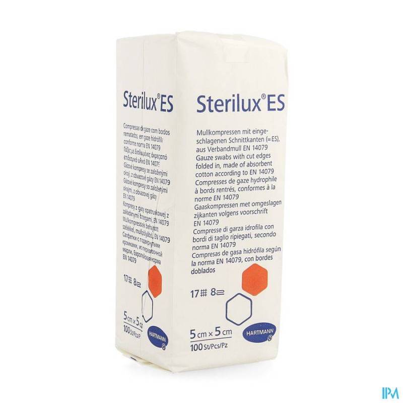 STERILUX ES CP N/ST 8PL 5X 5CM 100 4188002