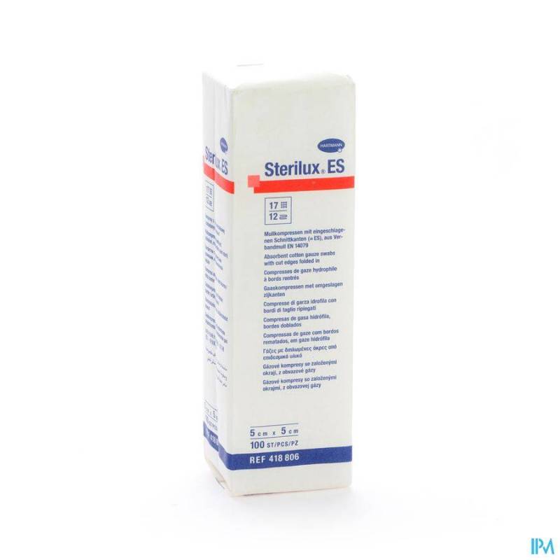 Sterilux Es Kp N/st 12pl 5,0x 5,0cm 100 4188062