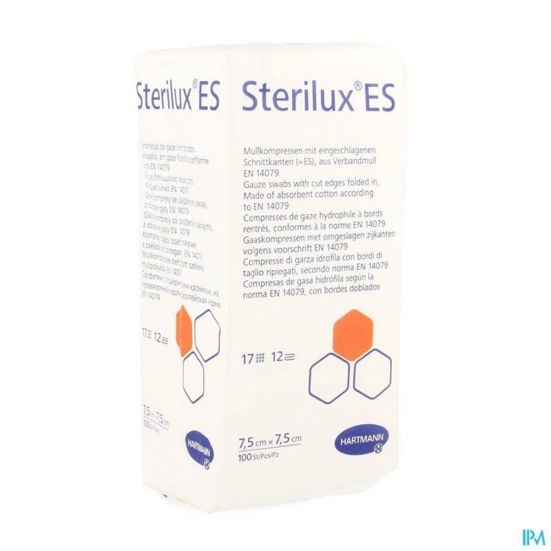 STERILUX ES CP N/ST 12PL 7,5X 7,5CM 100 4188072