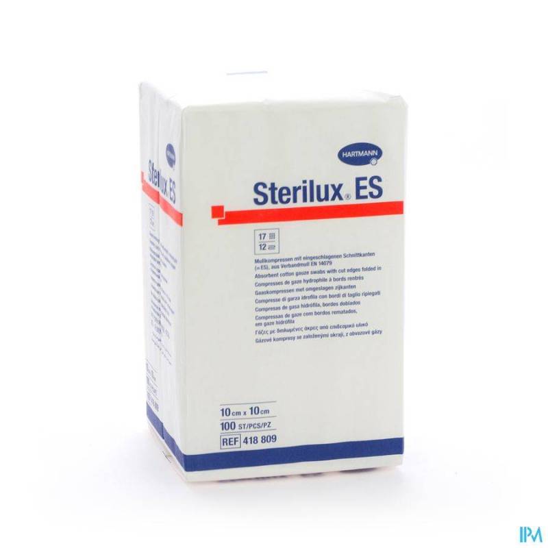 STERILUX ES CP N/ST 12PL 10,0X10,0CM 100 4188092