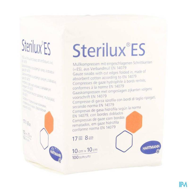 STERILUX ES CP N/ST 8PL 10,0X10,0CM 100 4188042