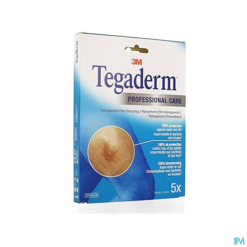 Tegaderm 3m Film Dressing Transp 10x12cm 5 1626p