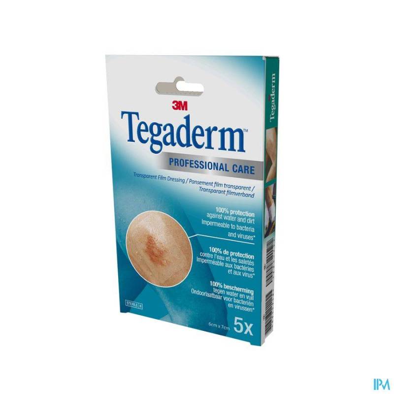 TEGADERM 3M FILM DRESSING TRANSP 6X 7CM 5 1624P