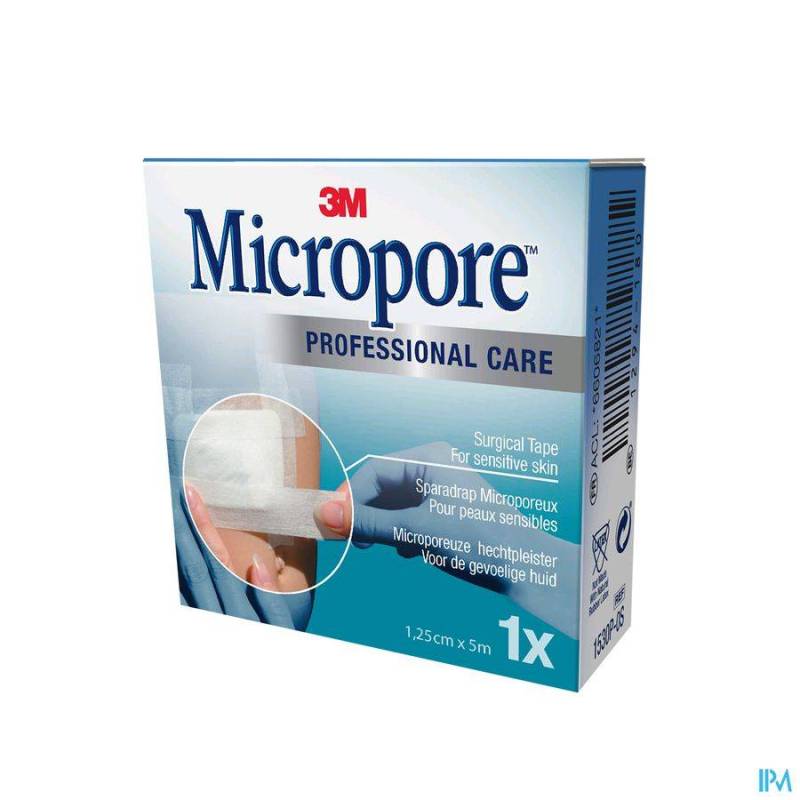 Micropore 3m Tape 12,5mmx5m Rol 1 1530p-0s