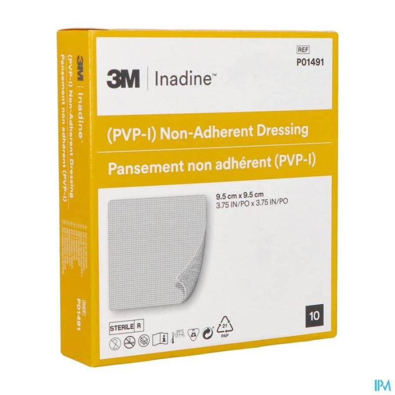 INADINE CP IMPREG. 9,5X 9,5CM 10 P01481