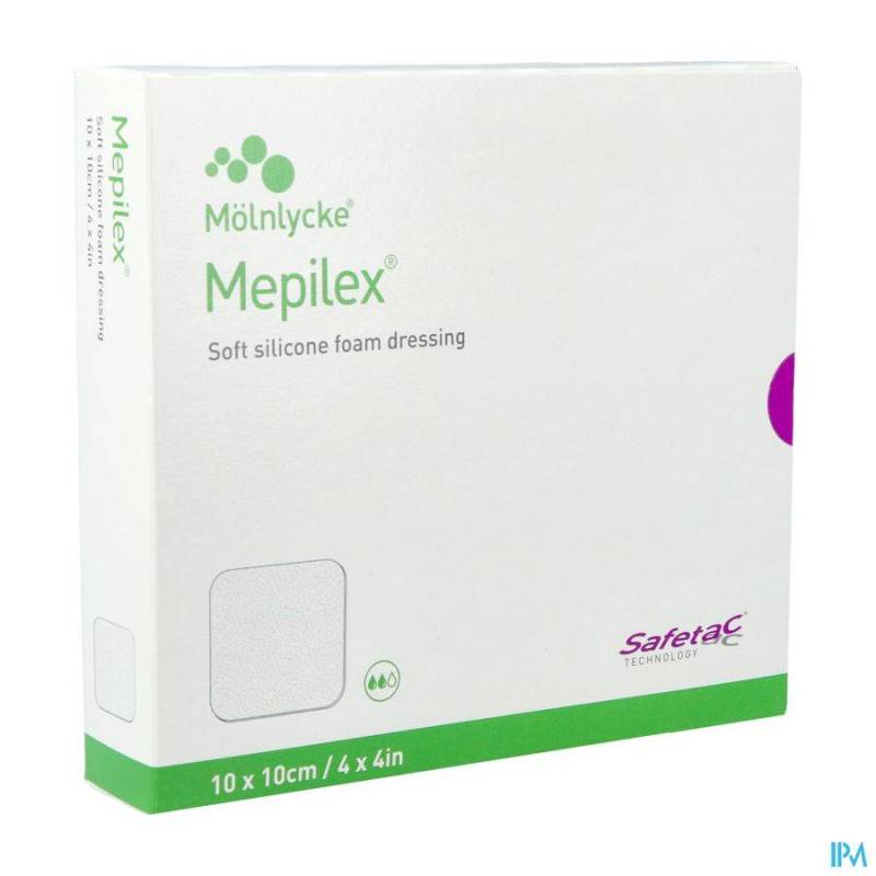 MEPILEX PANS MOUSSE SIL ABS STER 10X10CM 5 294100