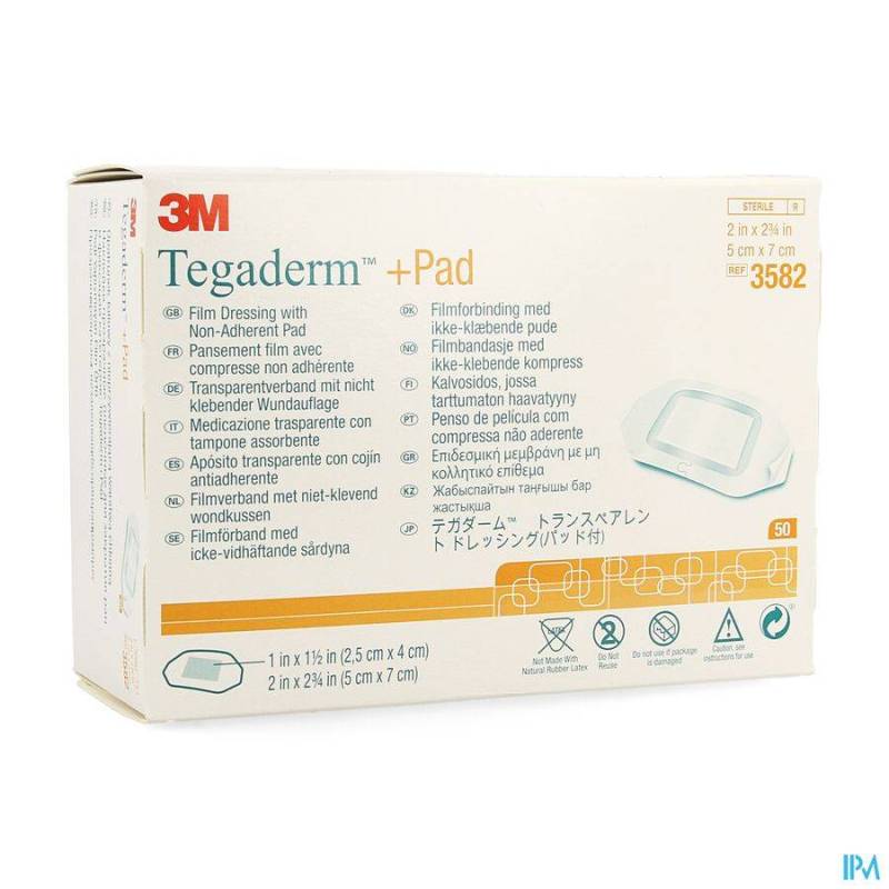 Tegaderm + Pad 3m Transp Steril 5cmx 7cm 50 3582