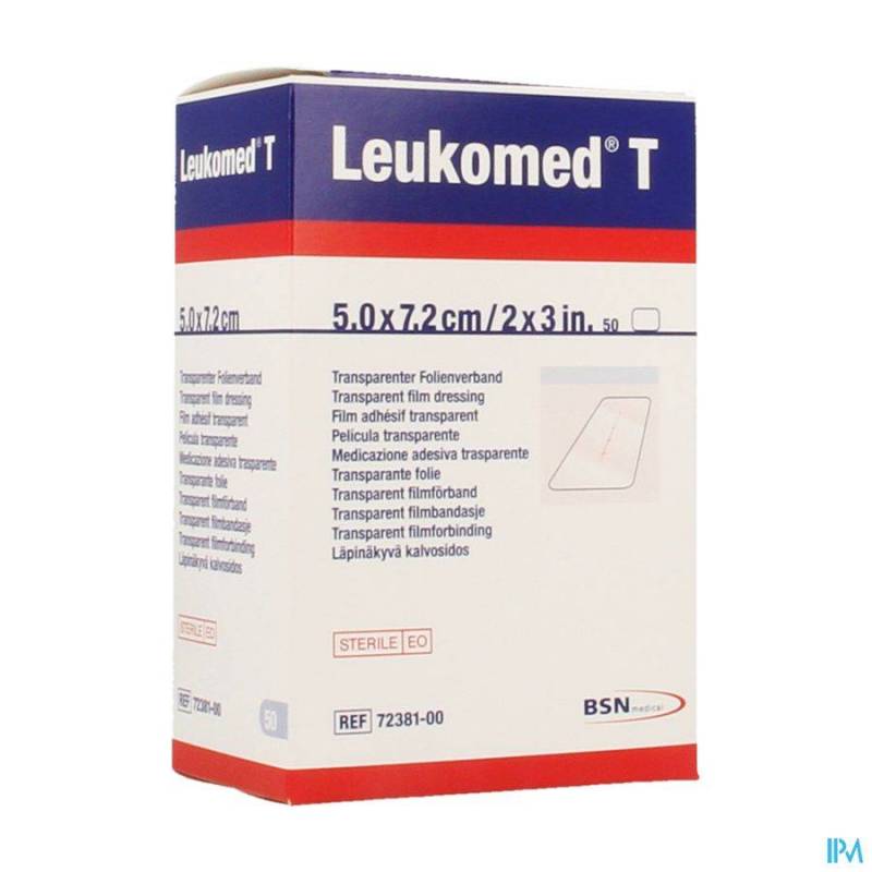 LEUKOMED T PANSEMENT STERIL 7,2CMX 5CM 50 7238100