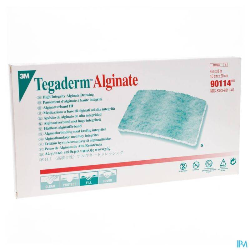 TEGADERM ALGINATE STERIL 10CMX20CM 5 90114