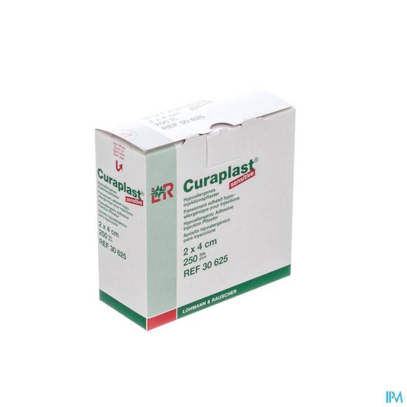Curaplast Sensitiv Verb Adh 2x4cm 250 30625