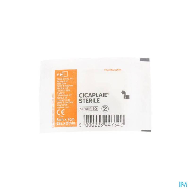 CICAPLAIE PANS STERILE 5,0CMX 7CM 100 66660272