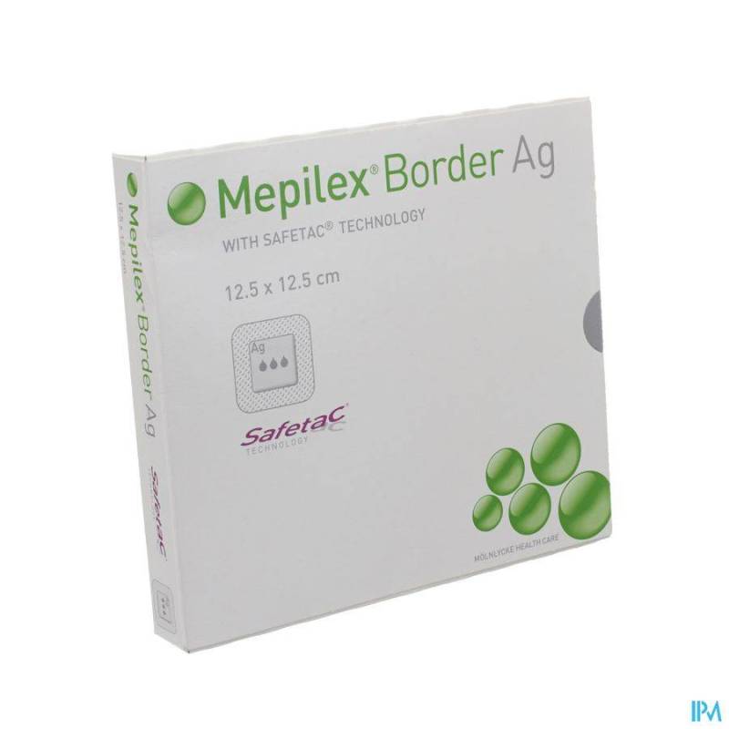 MEPILEX BORDER AG PANS STER 12,5X12,5 5 395010