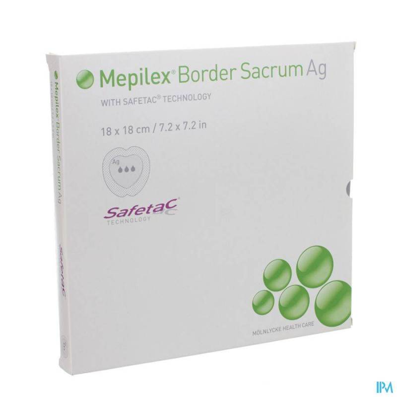 Mepilex Border Ag Sacrum Ster 18,0x18,0 5 382000