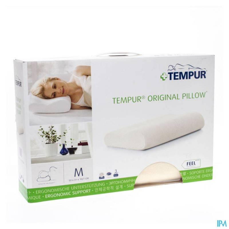 TEMPUR COUSSIN + HOUSSE VELOURS M