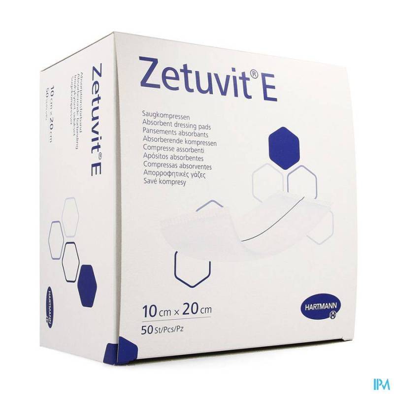 Zetuvit E Hartm N/st 10x20cm 50 4138612