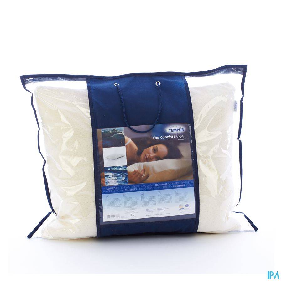 TEMPUR COUSSIN COMFORT+ HOUSSE VELOURS 60X50CM