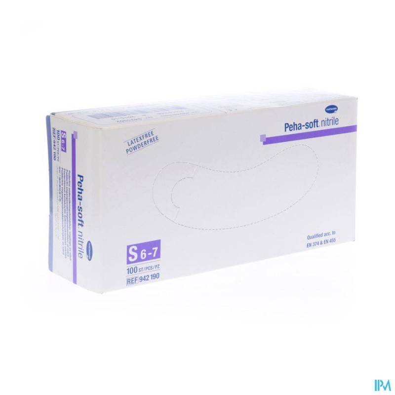 Peha Soft Handschoen Nitrile S 100 9421902