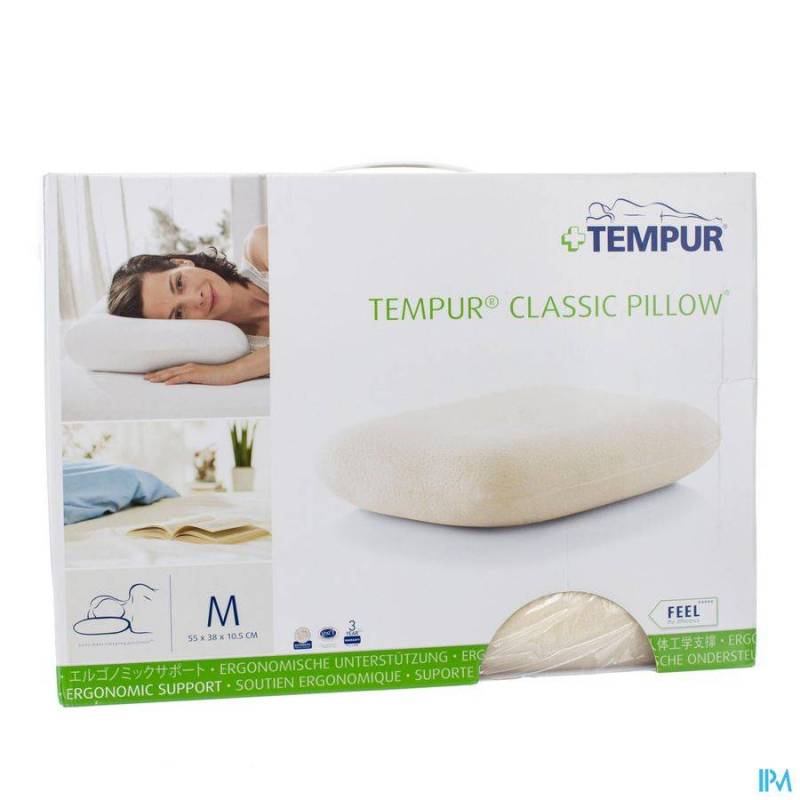 TEMPUR OREILLER CLASSIC HSSE VEL.STAND 55X38X10,5