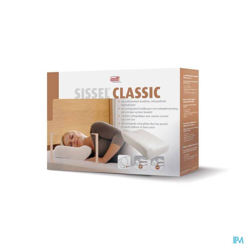 SISSEL CLASSIC OREILLER ORTHOPED.MEDIUM+TAIE COTON