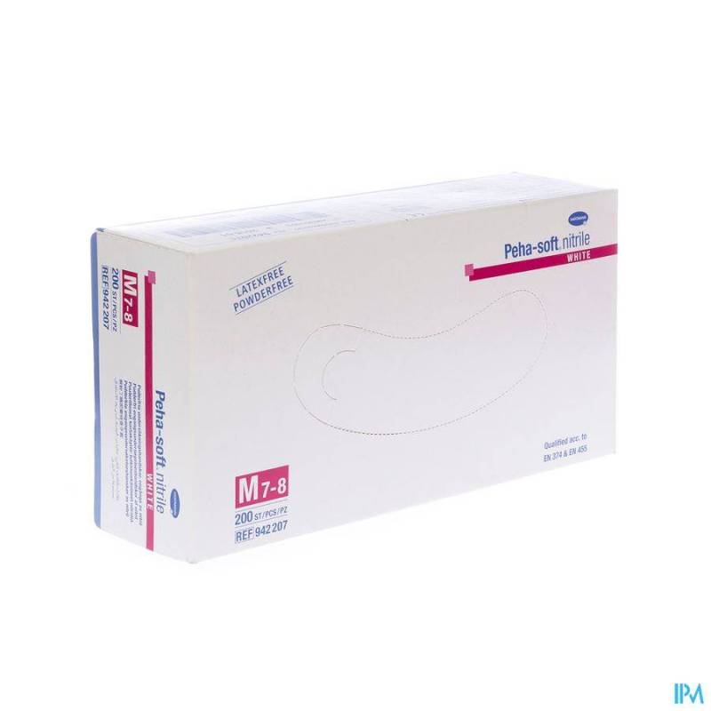 Peha Soft Handschoen Nitrile Wit M 200 9422072