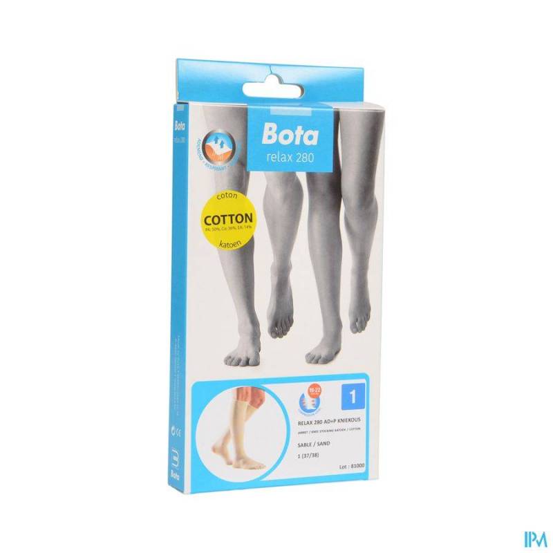 Bota Relax 280 Katoen Korte Kous Zand N1