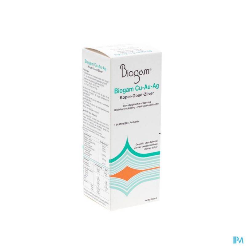 BIOGAM CU-AU-AG FL 60ML