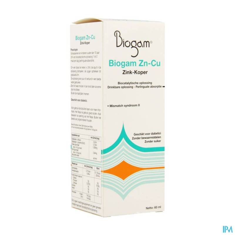 Biogam Zn-cu Fl 60ml