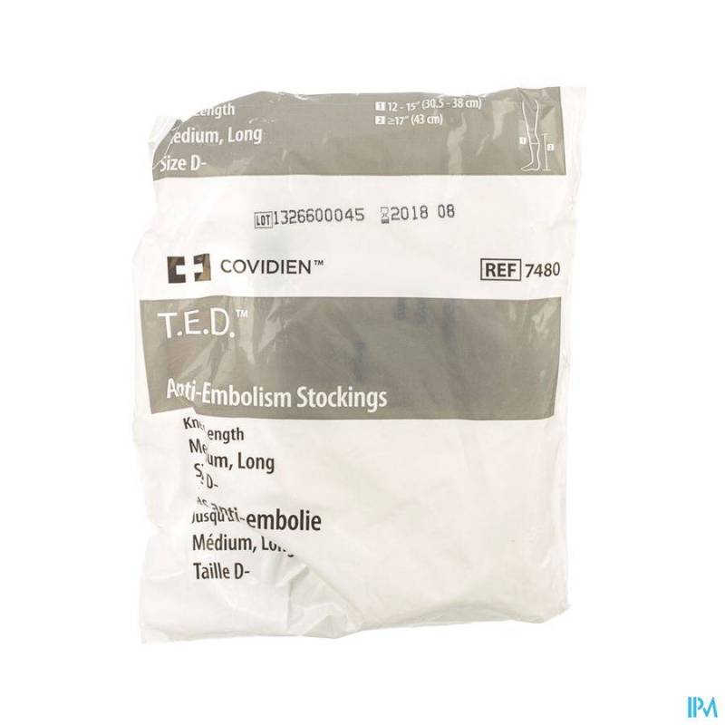 TED BAS GENOU 74800 M XLONG BLANC