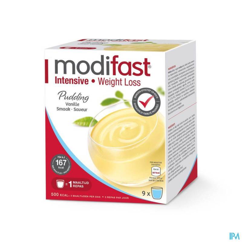 MODIFAST INTENSIVE PUDDING VANILLE SACH 9