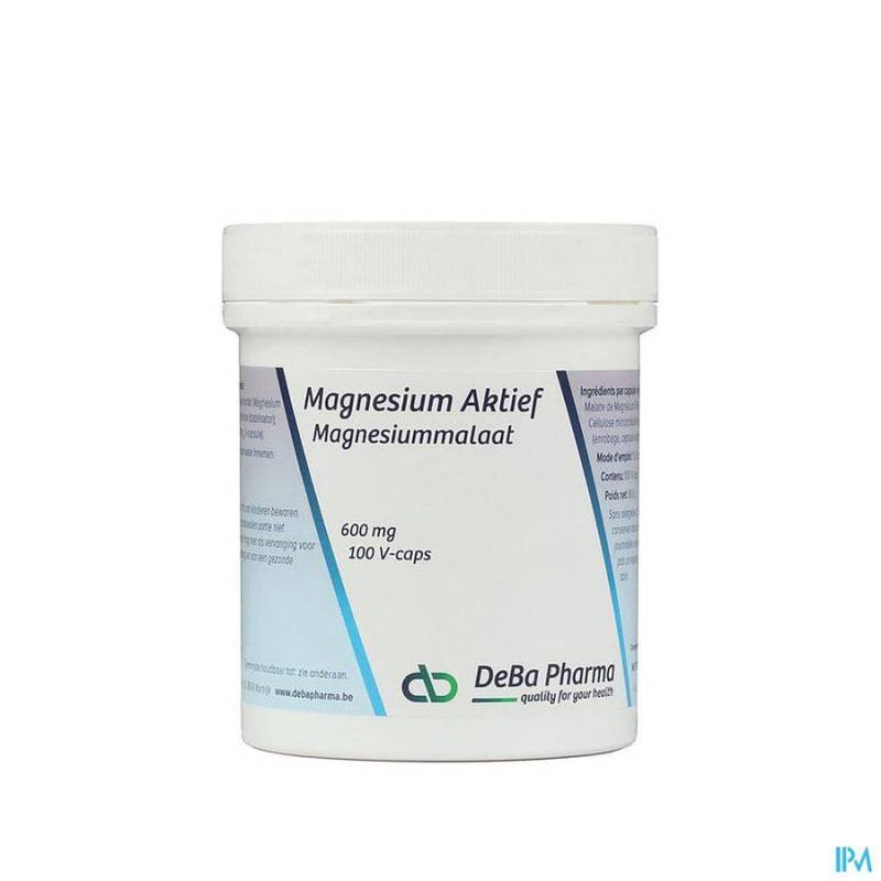 MAGNESIUM ACTIF CAPS 100 X 600MG DEBA