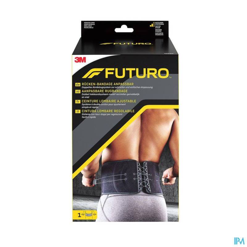 Futuro Rugbandage Aanpasbaar Zwart 46820