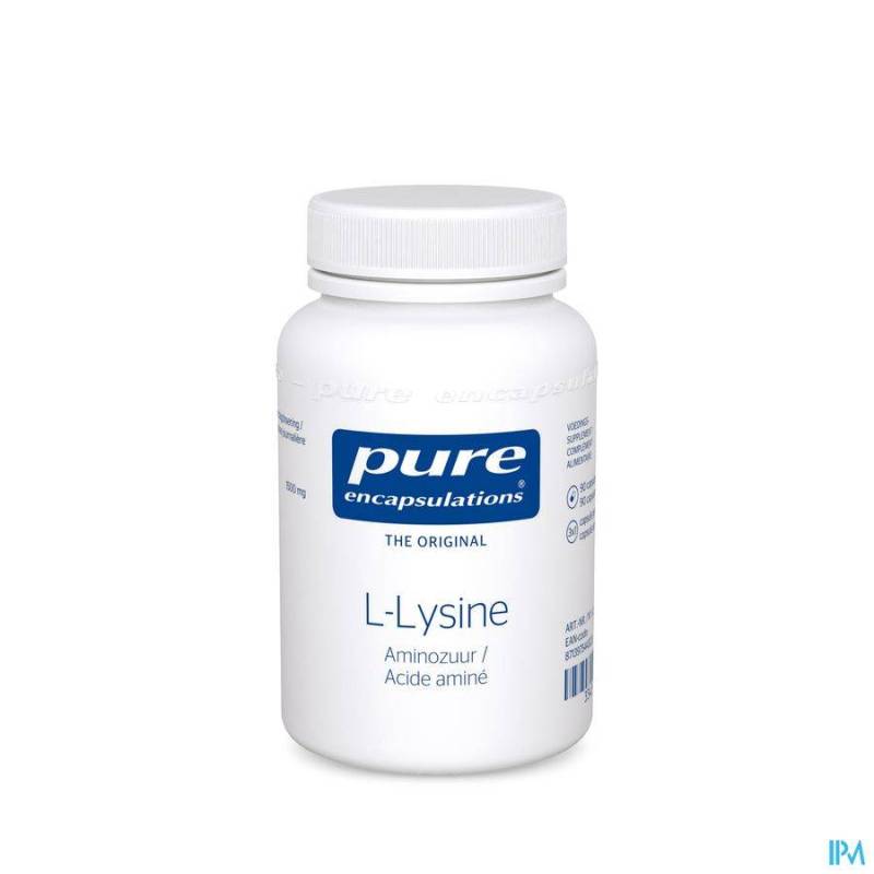 PURE ENCAPSULATIONS L-LYSINE ACIDE AMINE CAPS 90